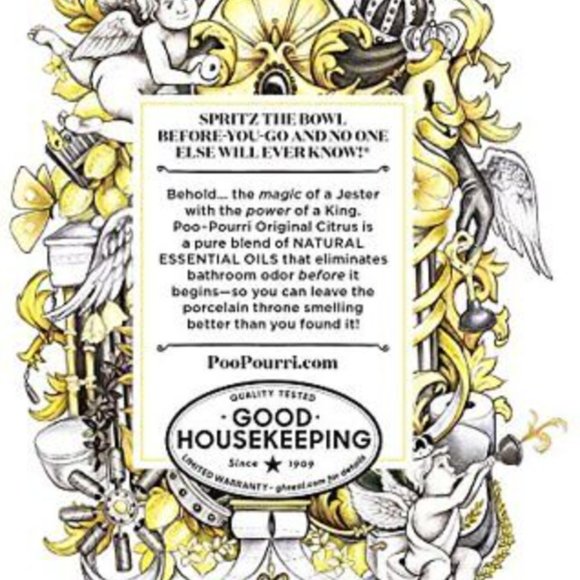 Poo-Pourri Before-You-Go Toilet Spray, Original Citrus, 4 Fl OZ -Lemon, Bergamot - Picture 5 of 7